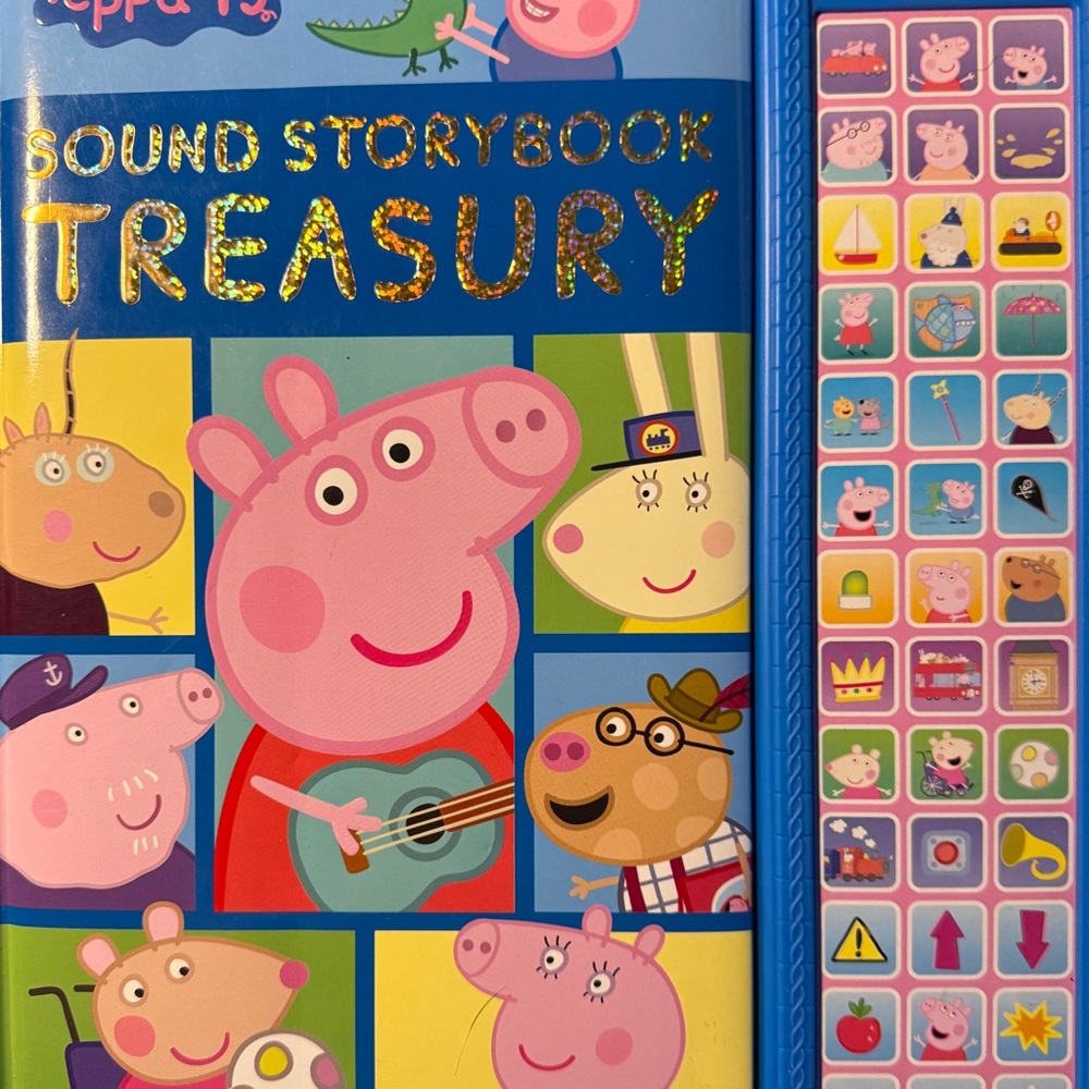 Peppa Pig Sound Storybook Treasury - Blue and Pink Cover